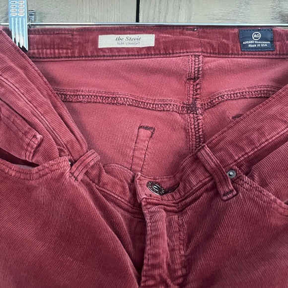 AG Adriano Goldschmied Women's Burgundy Skinny Jeans - Picture 3 of 3
